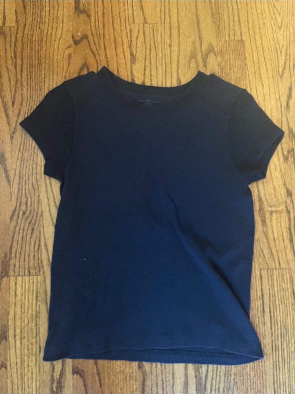 Brandy Melville Navy Blue Short Sleeve Crew Tee